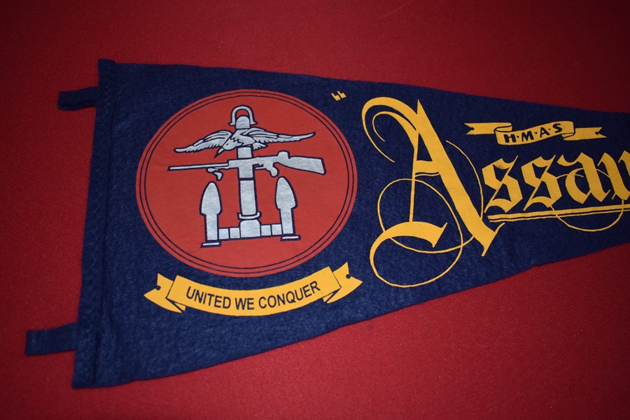 WW2 AUSTRALIAN PENNANT HMAS ASSAULT-SOLD